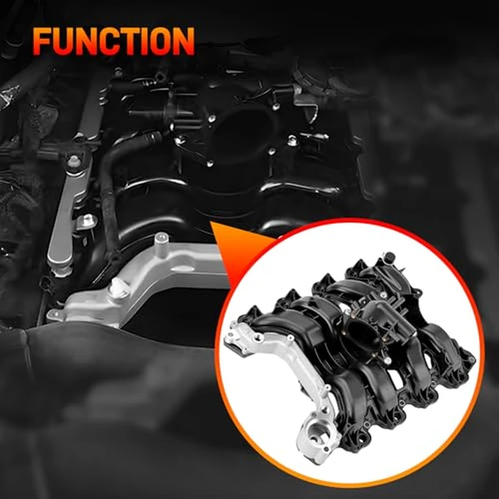 615-375 Engine Upper Intake Manifold with Gasket ＆ Thermostat Kit Compatible with Ford 2007 2008 E-150 E-250 F-150 Lobo V8 4.6L Replace# 615375 7L3Z-9424-F 7L3Z9424F 019495456162 by GDUKOP - Image 4