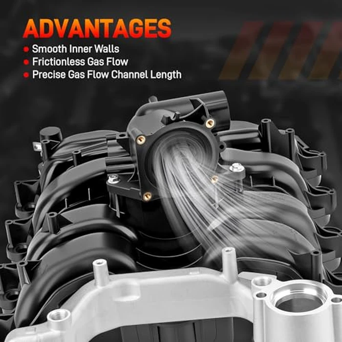 615-375 Engine Upper Intake Manifold with Gasket ＆ Thermostat Kit Compatible with Ford 2007 2008 E-150 E-250 F-150 Lobo V8 4.6L Replace# 615375 7L3Z-9424-F 7L3Z9424F 019495456162 by GDUKOP - Image 7