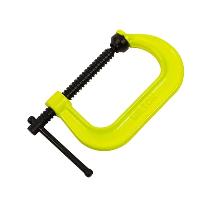 Wilton Hi-Vis C-Clamp, 4-1/4" Opening, 3-1/4" Throat, 6200 Lbs. Clamping Force (Model 404-SF) by Wilton - Image 1
