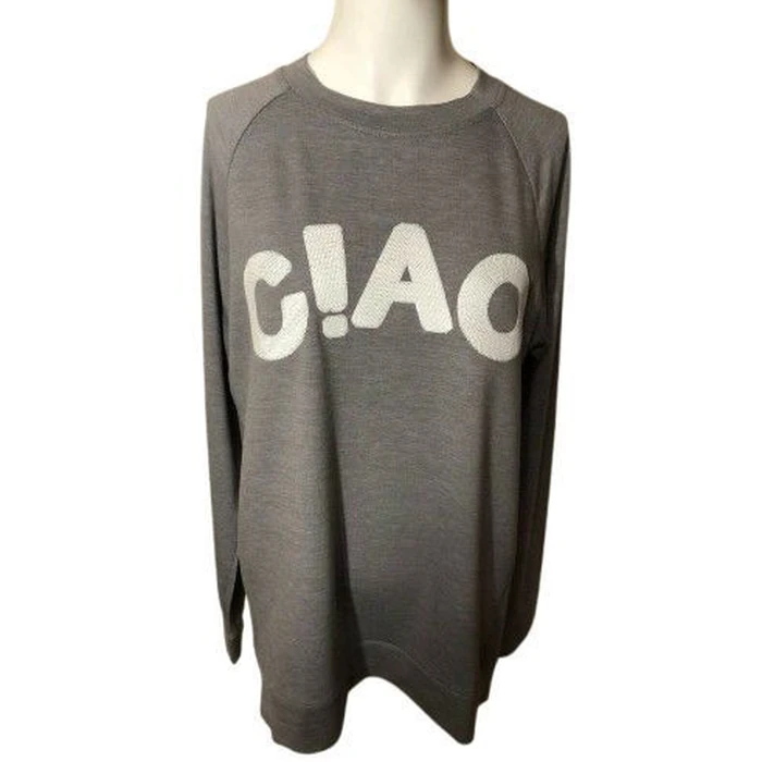 Isaac Mizrahi Women's Meredith Statement Tunic Long Sleeve L - Grey by Isaac Mizrahi - Image 2