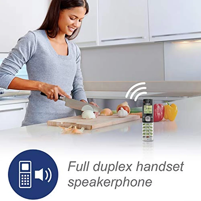 VTech CS6529-4 DECT 6.0 Phone Answering System with Caller ID/Call Waiting, 4 Cordless Handsets, Silver/Black by VTech - Image 5