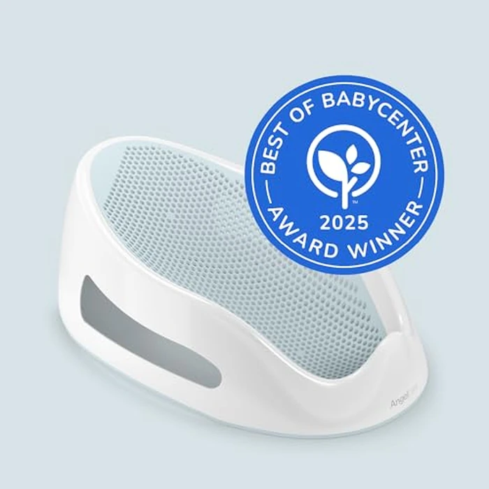 Angelcare Baby Bath Support, Aqua, for babies less than 6 months of age, Made in Canada by Angelcare - Image 2