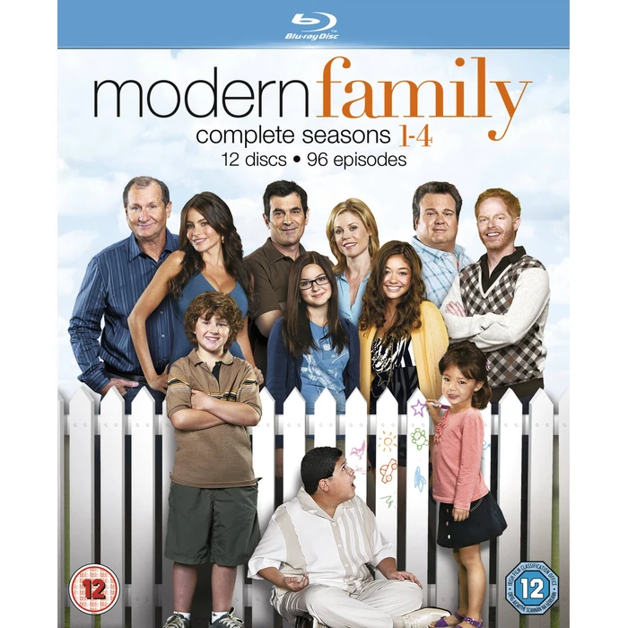 Modern Family (Complete Seasons 1-4) - 12-Disc Box Set ( Modern Family - Seasons One, Two, Three & Four (96 Episodes) ) [ Blu-Ray, Reg.A/B/C Import - United Kingdom ] by 20th Century Fox - Used - Acceptable condition - US$23.83