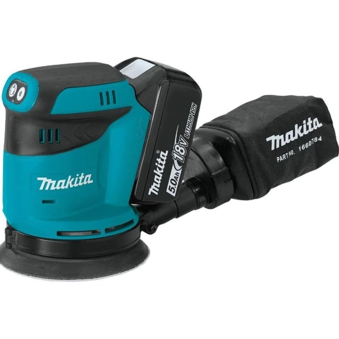 Makita XOB01 18V LXT(R) Lithium‑Ion Cordless 5" Random Orbit Sander Kit (3.0Ah) - Teal by Makita - Image 2