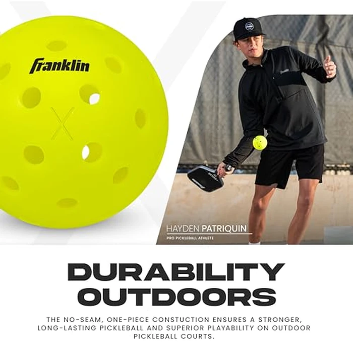 Franklin Sports x-40 Performance Outdoor Pickleballs - Usapa Approved (12 Pack) by Franklin Sports - Image 6