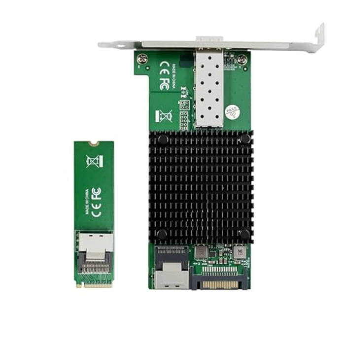 10 Gigabit M.2 to RJ45 SFP+ NIC, with Intel 82599(X520-DA1) Controller PCIe X4 Network Card,10gb RJ45 Ethernet Card Industrial Adapter with SFF-8087 Cable/Low Profile Bracket Support PXE&UEFI by ULANSeN - Image 3