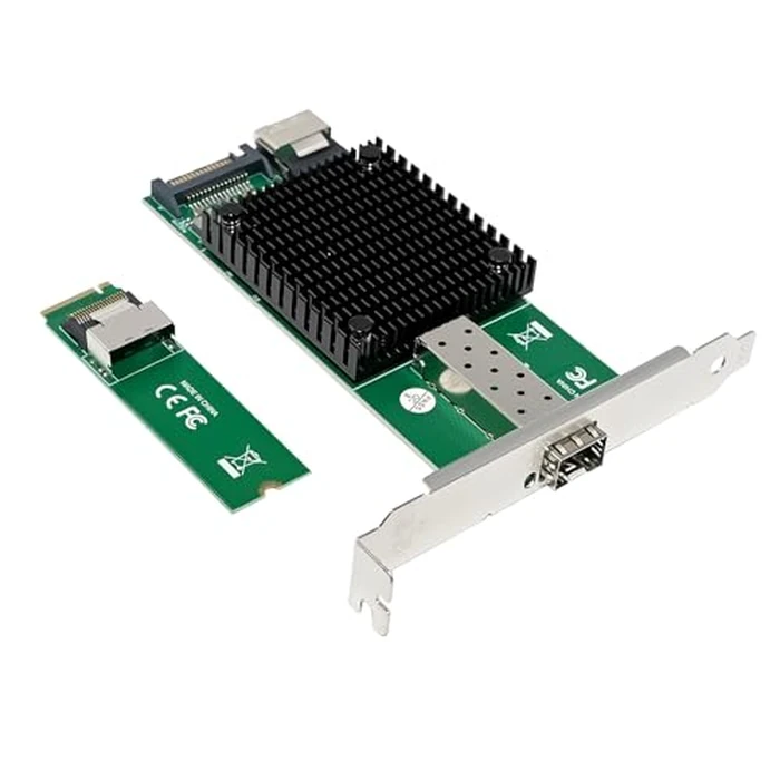 10 Gigabit M.2 to RJ45 SFP+ NIC, with Intel 82599(X520-DA1) Controller PCIe X4 Network Card,10gb RJ45 Ethernet Card Industrial Adapter with SFF-8087 Cable/Low Profile Bracket Support PXE&UEFI by ULANSeN - Image 4