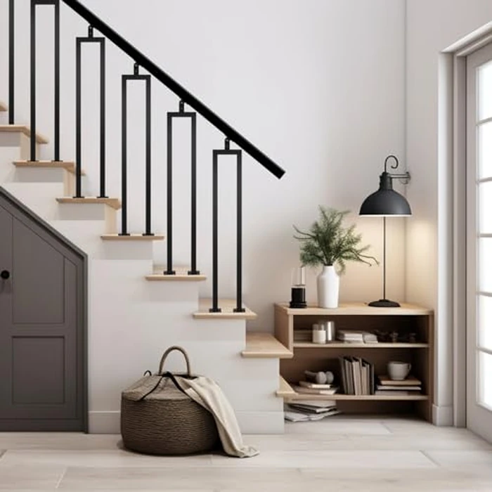 4 Pack U Shape 36" Stair Balusters with Adjustable Top Bracket for Staircase Interior, Baluster for Stair Handrail Indoor Steps by LukLoy by LukLoy - Image 5