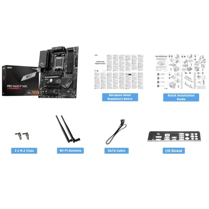 MSI PRO B650-P WiFi ProSeries Motherboard (AMD AM5, ATX, DDR5, PCIe 4.0, M.2, SATA 6Gb/s, USB 3.2 Gen 2, HDMI/DP, Wi-Fi 6E, AMD Ryzen 7000 Series Desktop Processors) by MSI - Image 6