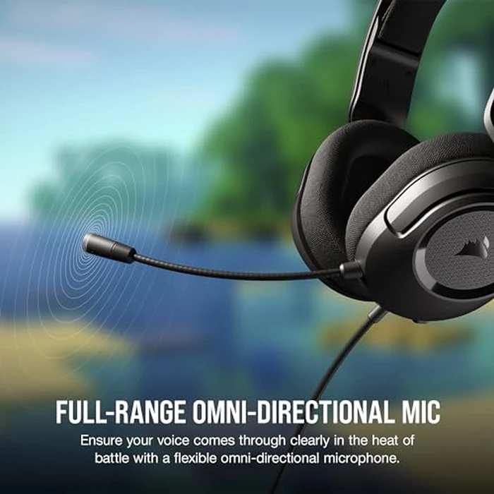 CORSAIR HS35 Surround v2 Multiplatform Wired Gaming Headset - Dolby 7.1 - Flexible Omni-Directional Microphone - Universal 3.5mm Connection - PC, Mac, PS5, PS4, Xbox, Nintendo Switch, Mobile - Carbon by Corsair - Image 6