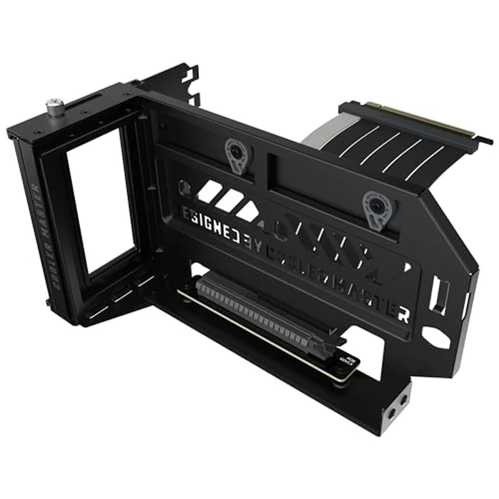 Cooler Master Vertical GPU Holder Kit V3, for E-ATX/ATX/mATX PC Case & PCI-E 4.0 Devices, Adjustable Modular Video Card Support, Thick SGCC Steel Bracket, 165 mm Riser Cable Included - Black by Cooler Master - Used - Very Good condition - CA$63.74