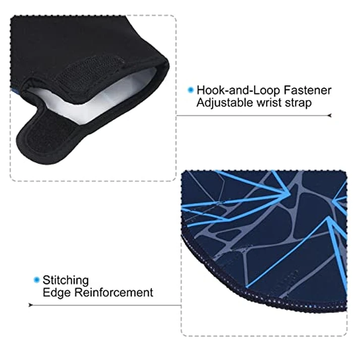PATIKIL Webbed Swim Gloves, Swimming Aquatic Gloves Printing Water Resistance Training Accessories for Swimming and Diving, M, Dark Blue by PATIKIL - Image 5