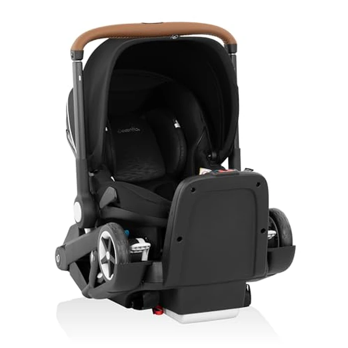 Evenflo Gold Shyft DualRide Infant Car Seat Stroller Combo w Carryall Storage & Extended Canopy - Onyx Black by Evenflo - Image 7