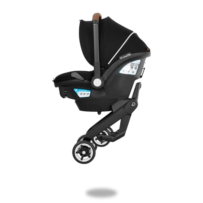 Evenflo Gold Shyft DualRide Infant Car Seat Stroller Combo w Carryall Storage & Extended Canopy - Onyx Black by Evenflo - Image 9