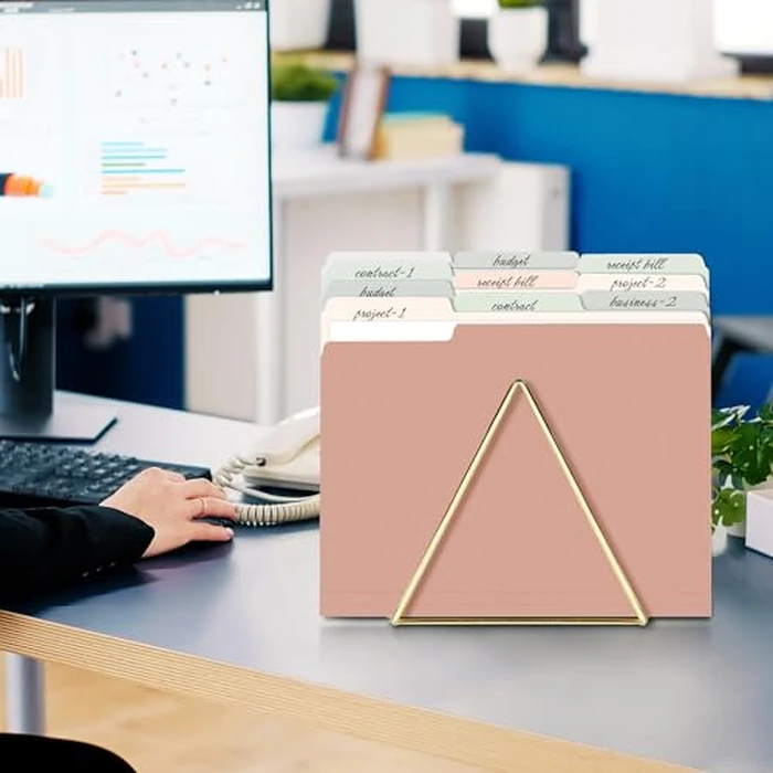 SUNEE File Folders Letter Size Pastel Colors, 100 Pack Manilla Folders 8.5 x 11 1/3-Cut Tabs, Colored File Folders Office Home School for Documents Files Paper by SUNEE - Image 6
