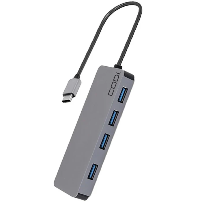 CODi 5-in-1 Multi-Port Hub (A01065) - Grey by CODi - Image 1