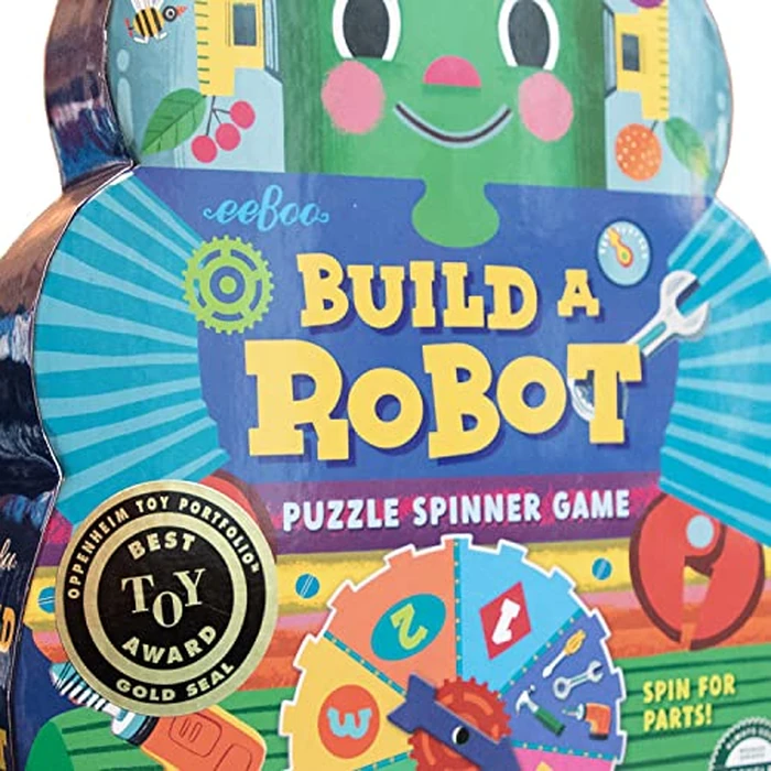 eeBoo Build a Robot Spinner Game - Award Winning Number Matching Robot Building Game, Screen-Free Fun for 2-4 Players, Kids Ages 3 and up by eeBoo - Image 6