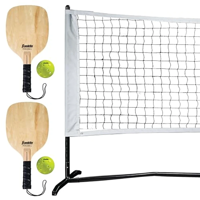Franklin Sports Pickleball Starter Set - Official Starter Set of The US Open - Includes Net, (2) Paddles, and (2) X-40 Pickleballs by Franklin Sports - Image 1