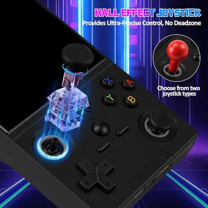 UYTGXEN XF40V Retro Handheld Game Console with 2*Detachable Long Joysticks, 4.0-Inch HD IPS Screen Retro Gaming Console, Preloaded Classic Games with Multiple Emulator, Pocket Video Gaming by UYTGXEN - Image 4