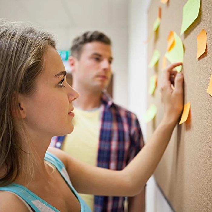 Lockways Cork Board Bulletin Board, Double Sided Corkboard 36" x 24", Wall-Mounted Aluminum Framed Message Presentation Notice Board 3 x 2 by Lockways - Image 3