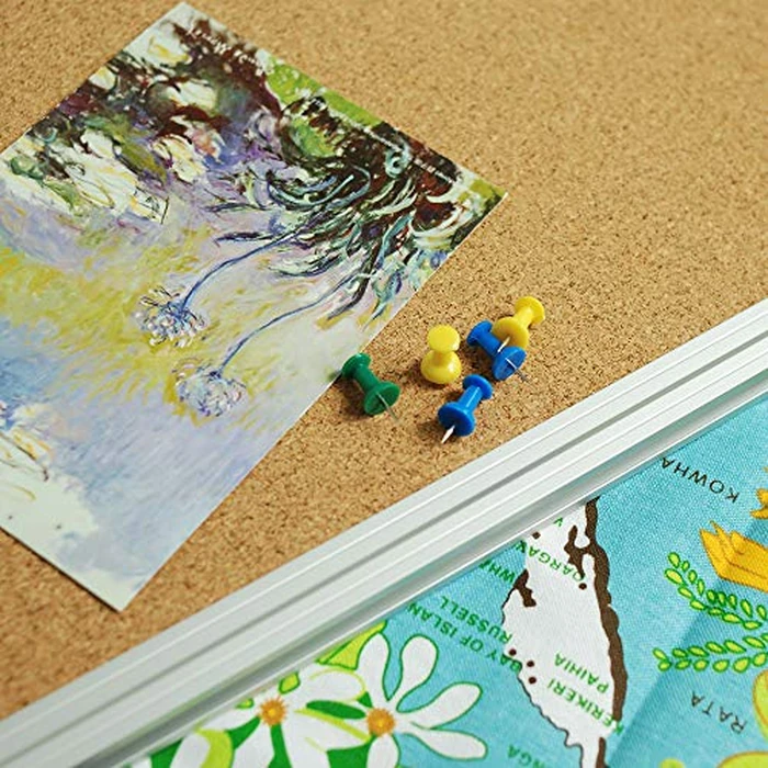 Lockways Cork Board Bulletin Board, Double Sided Corkboard 36" x 24", Wall-Mounted Aluminum Framed Message Presentation Notice Board 3 x 2 by Lockways - Image 7