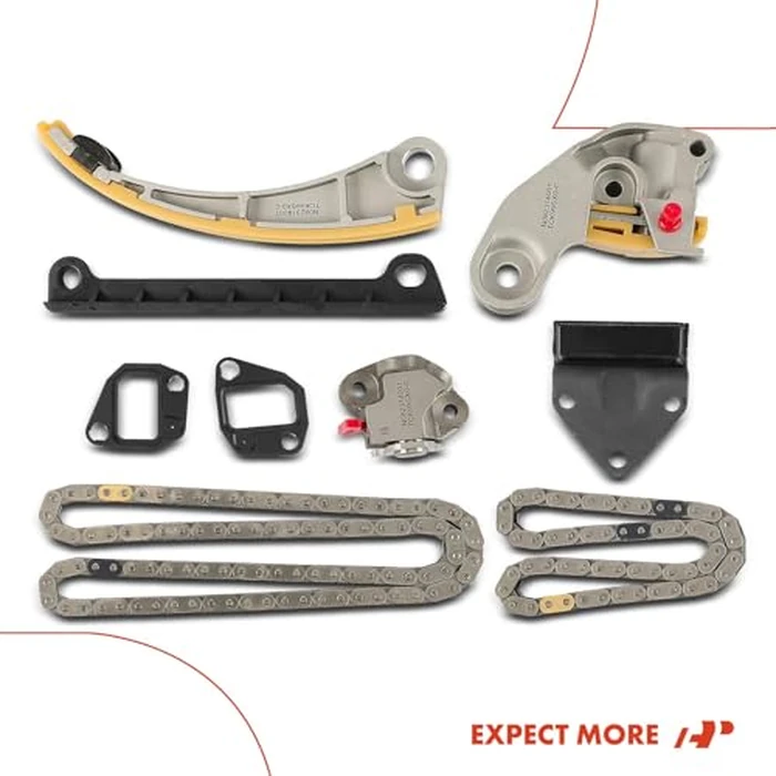 A-Premium 7PCS Engine Timing Chain Kit W/Tensioner & Guide Compatible with Suzuki & Chevrolet - SX4 2007-2009, Aerio 2002-2007, Esteem 1999-2002, Sidekick, Vitara, Tracker - L4 1.8L 2.0L 2.3L by A-premium - Image 9