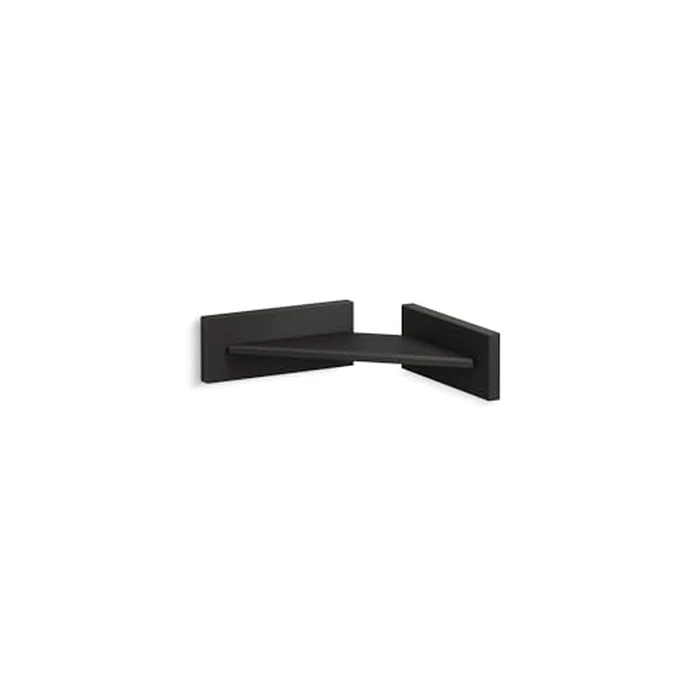 KOHLER K-23287-BL Square Foot Ledge, Premium Metal Construction, Corrosion Resistant, Shaving Ledge, Matte Black by Kohler - Used - Like New condition - US$36.05
