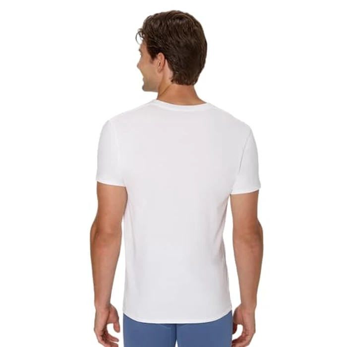 Hanes Men's Undershirt T-Shirts Pack, 5-Pack, Crewneck or V-Neck T Shirts for Men, Wicking Stretch-Cotton Clothing by Hanes - Image 5