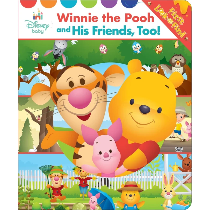Disney Baby - Winnie the Pooh and His Friends, Too! First Look and Find Activity Book - PI Kids by Phoenix International Publications - Used - Good condition - US$1.64