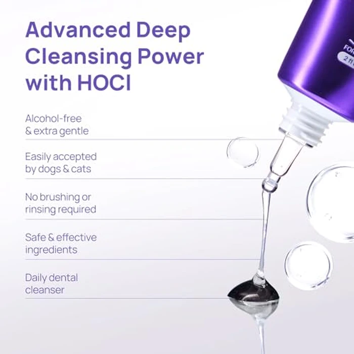 HICC PET Dog Dental Gel, Vet-Trusted Teeth Cleaning Gel for Dogs & Cats, Pet Breath Freshener, Maintains Gum Health, Natural Enzymatic Oral Repair Gel Kit, No Brushing Required, Non-Toxic. 2 fl oz by HICC PET - Image 5