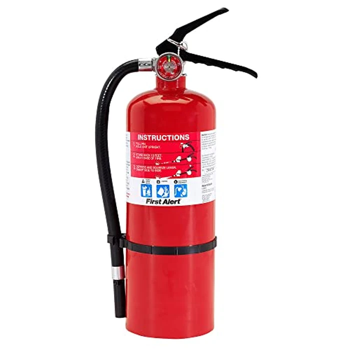 FIRST ALERT PRO5 Rechargeable Heavy Duty Fire Extinguisher, UL RATED 3-A:40-B:C, Red, 1-Pack by First Alert - Used - Very Good condition - US$35.95