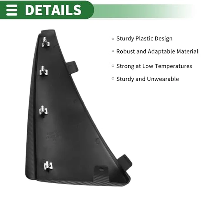 Motoforti Mud Flaps Splash Guards Mud Guards for Chevrolet Corvette C8 2021-2024 W/Mount Accessories by Motoforti - Image 4