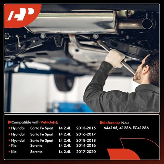 A-Premium Catalytic Converter with Gasket Kit Direct-Fit Compatible with Kia Sorento 2014-2020 2.4L & Hyundai Santa Fe Sport 2013-2018 2.4L, E.P.A. Compliant, Replace# EC41286 by A-Premium - Image 2