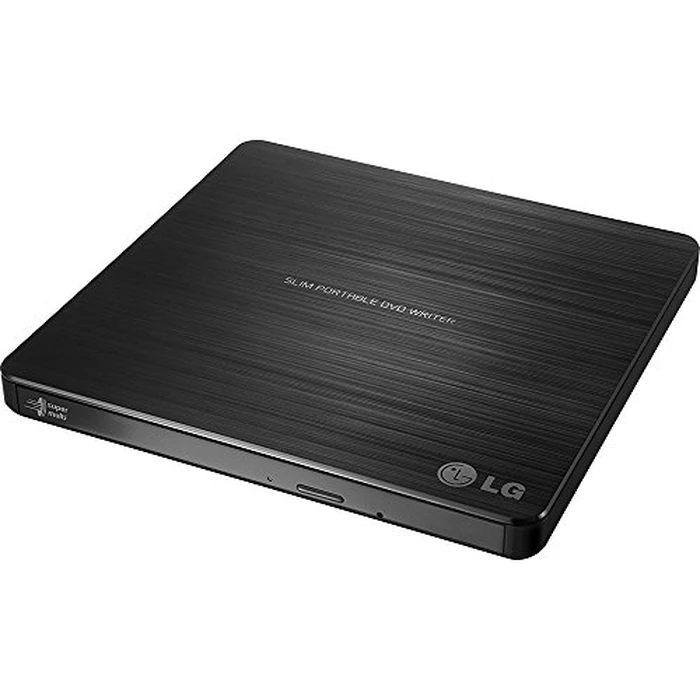 LG Electronics GP60NB50 USB 3.0 Compatible, Super-Multi Ultra Slim Portable DVD+/-RW External Drive for PC Windows, Linux, Mac OS, Surface Pro 3&4, with M-DISC Support, Black by LG - Used - Like New condition