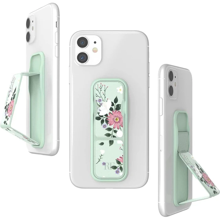 Clckr Richmond & Finch Stand & Grip - Sweet Mint Floral by Clckr - Refurbished - Acceptable condition - US$12.48