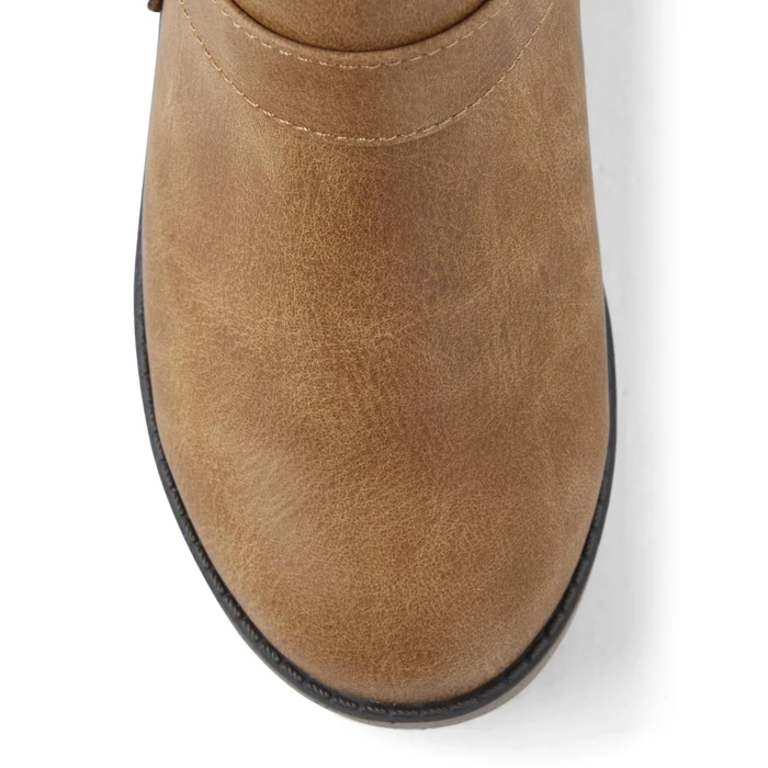 Gymboree Girls And Toddler Faux Leather Booties Ankle Boot, Tan, 11 Little Kid US by Gymboree - Image 2