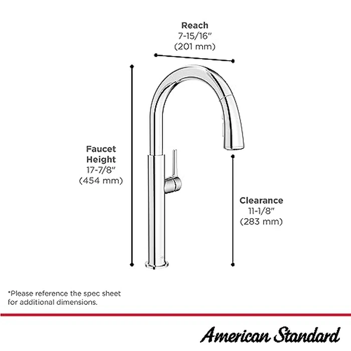American Standard 4803300.GN0 Studio S Pull-Down Kitchen Faucet with Sprayer Brushed Cool Sunrise (Gold) by American Standard - Image 5