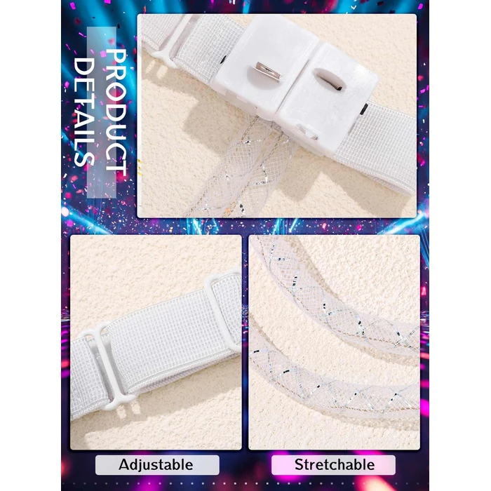 Lorealri LED Light Up Arm Bands, Spiral Glow Wraps for Mardi Gras Party EDC Music Festival Costume, Multicolor by Lorealri - Image 8