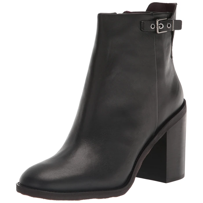 Franco Sarto Women's L-Rivet Ankle Boot, Black Leather, 8 by Franco Sarto - Used - Like New condition - CA$119.82