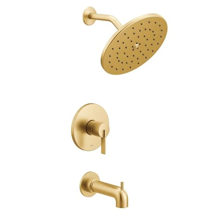 Moen UT3363EPBG CIA Collection M-CORE 3-Series 1-Handle Eco-Performance Tub and Shower Trim Kit, Valve Required, Brushed Gold by Moen - Used - Good condition
