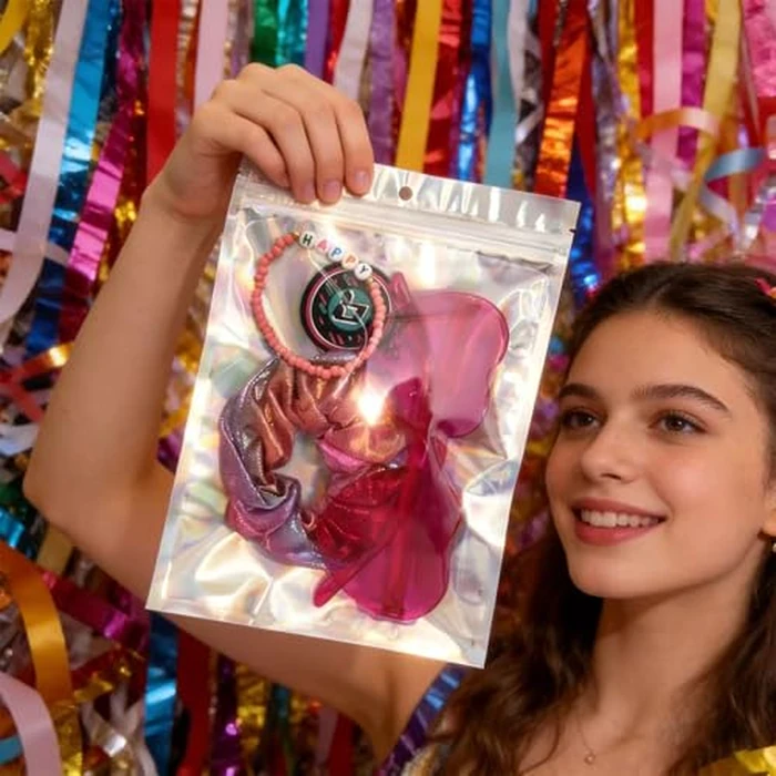 HUAJIANAIKE 60 Pcs Kpop Disco Party Favors Friendship Bracelet Kit Sunglasses Scrunchies Music keychains Gift Bags for Y2k K Pop Birthday Decorations Galentine's Day by HUAJIANAIKE - Image 3