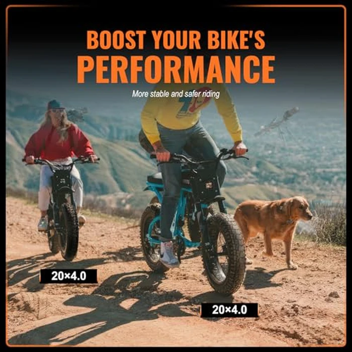 WINFAVO Fat Tire for Electric Bike: 20x4.0 Inch Puncture Protection Folding Replacement E-Bike Tire, All-Terrain Wear-Resistant Snow & Mountain Bicycle Tire for Street/Trail/Off-Road Riding by WINFAVO - Image 7