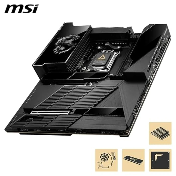 MSI MEG X870E GODLIKE, E-ATX - Supports AMD Ryzen 9000/8000/7000 Processors, AM5 - Dynamic Dashboard III, EZ Slide M.2, 110A SPS, DDR5 Memory (9000+ MT/s OC), M.2 & PCIe 5.0, USB4, Wi-Fi 7, 10G LAN by msi - Image 5