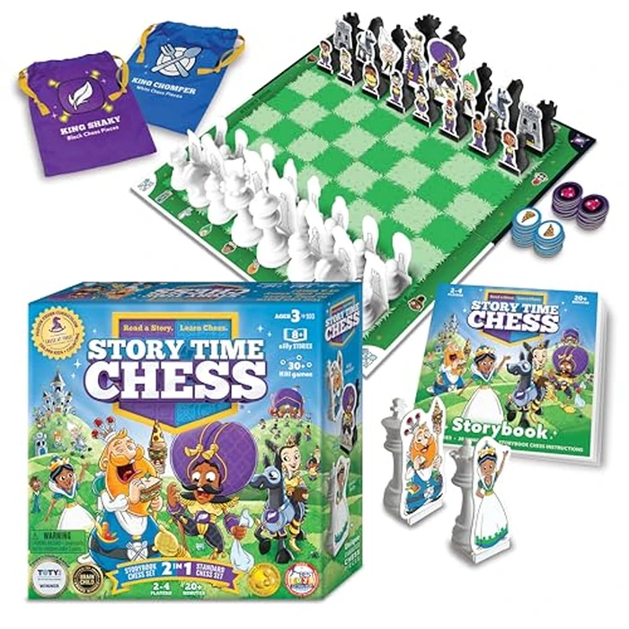 Story Time Chess: The Game - 2021 Toy of The Year Award Winner - Beginners Chess Set for Kids, Chess Sets for Boys & Girls Ages 3-103 by Story Time Chess - Image 1