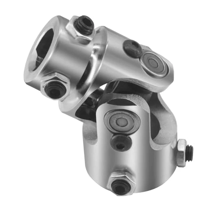 1" DD X 3/4" DD Steering U Joint Shaft Column Universal Coupling, Powder Coated Universal Steering Shaft Coupler Chrome Steel, 1" DD to 3/4" DD Single Steering Shaft Joint by Accsoe - Image 2