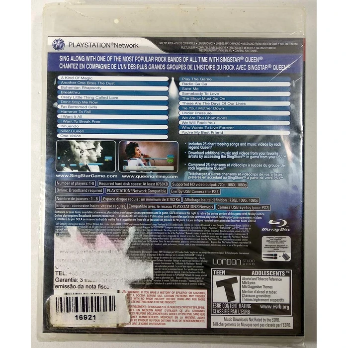 SingStar Queen - Stand Alone - Playstation 3 by PlayStation - Image 2