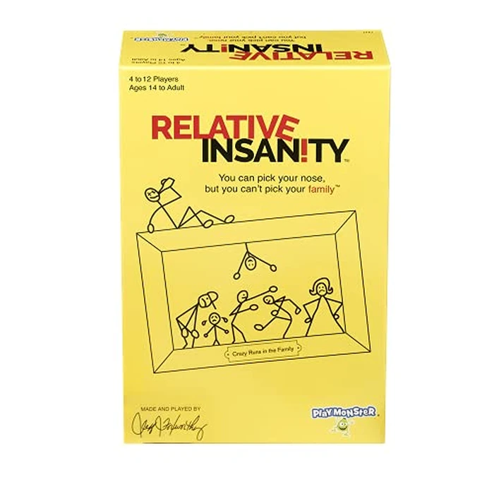 Relative Insanity Amazon - Hilarious Party Game - from Comedian Jeff Foxworthy - Ages 14+ - 4+ Players by PlayMonster - Used - Very Good condition - CA$10.37