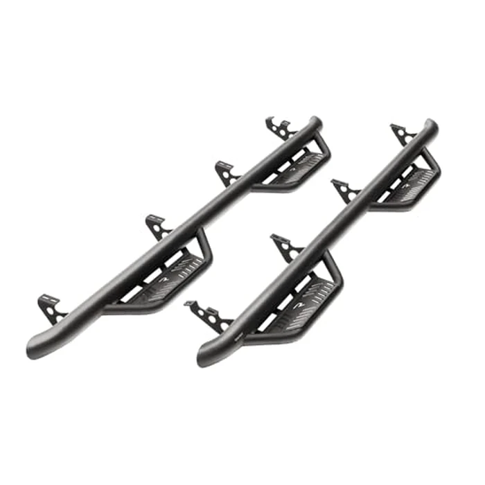 N-Fab Podium LG Steps for Toyota Tundra | Cab Length, Stainless Steel, Textured Black | HPT2282CC-TX | Fits 2022-2024 Toyota Tundra CrewMax, All Beds by n-FAB - Image 1