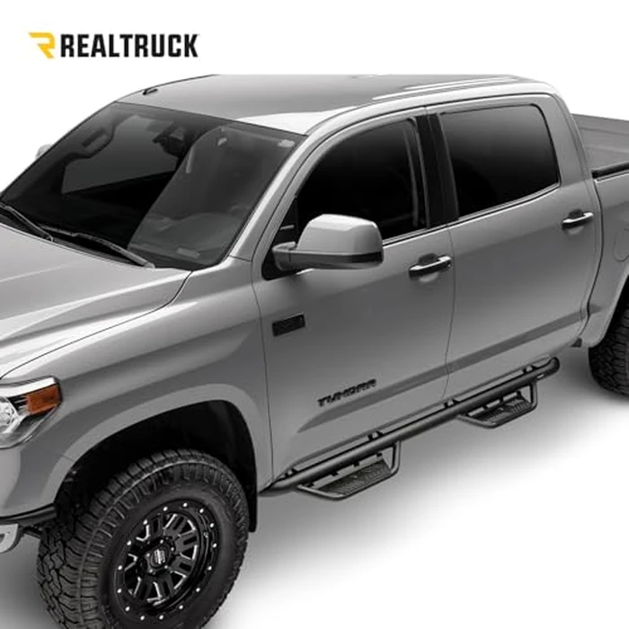 N-Fab Podium LG Steps for Toyota Tundra | Cab Length, Stainless Steel, Textured Black | HPT2282CC-TX | Fits 2022-2024 Toyota Tundra CrewMax, All Beds by n-FAB - Image 2