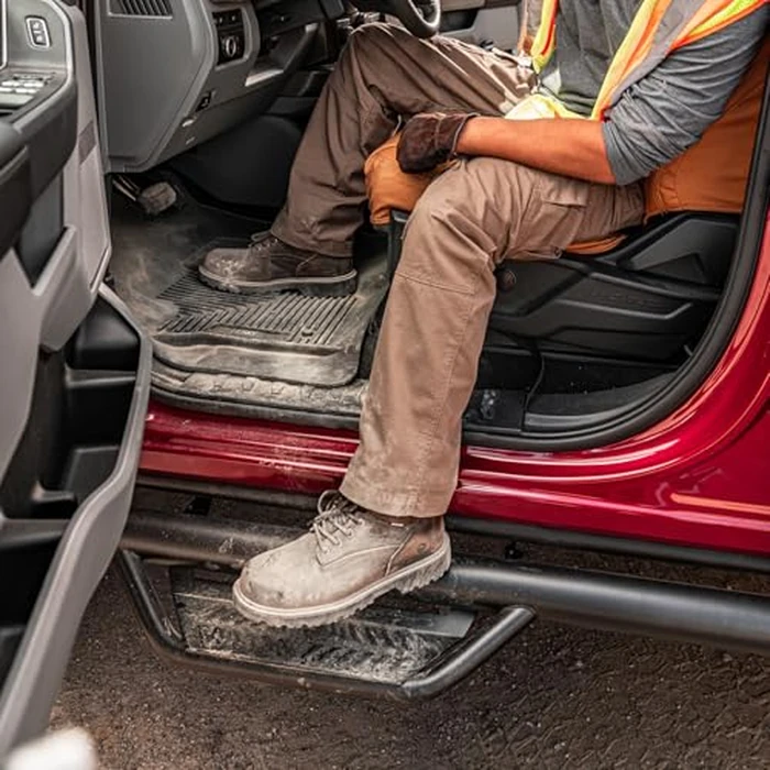 N-Fab Podium LG Steps for Toyota Tundra | Cab Length, Stainless Steel, Textured Black | HPT2282CC-TX | Fits 2022-2024 Toyota Tundra CrewMax, All Beds by n-FAB - Image 5